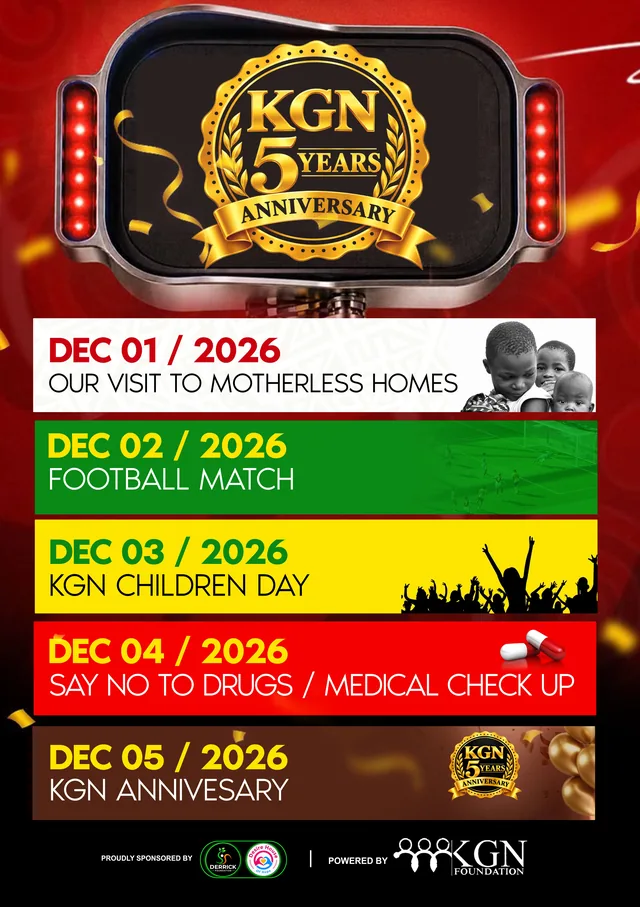 Five-day anniversary programme banner
